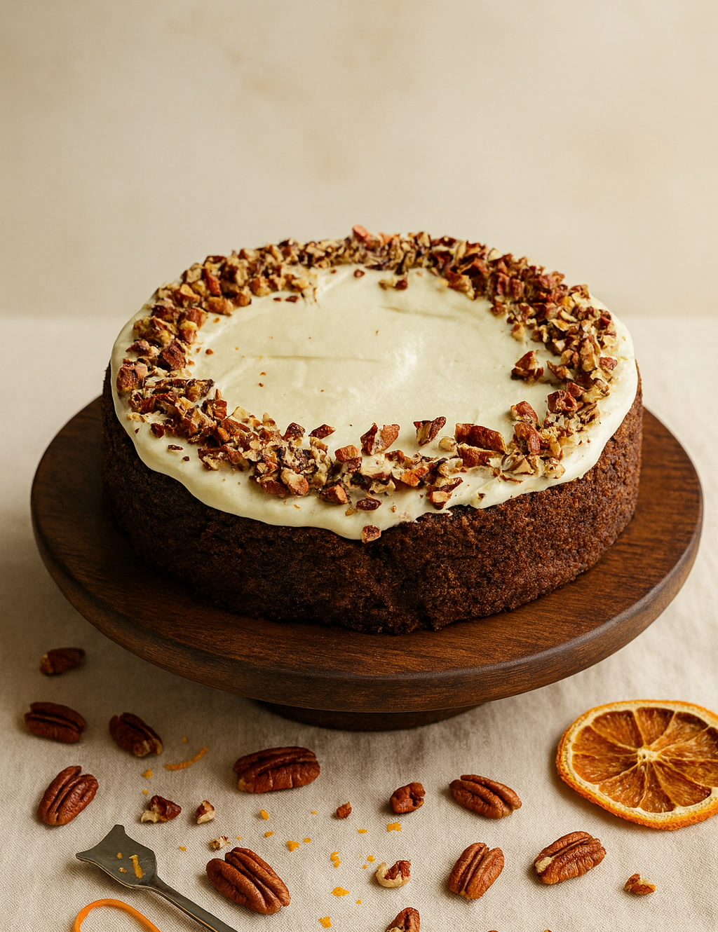 Carrot cake with cream cheese frosting
