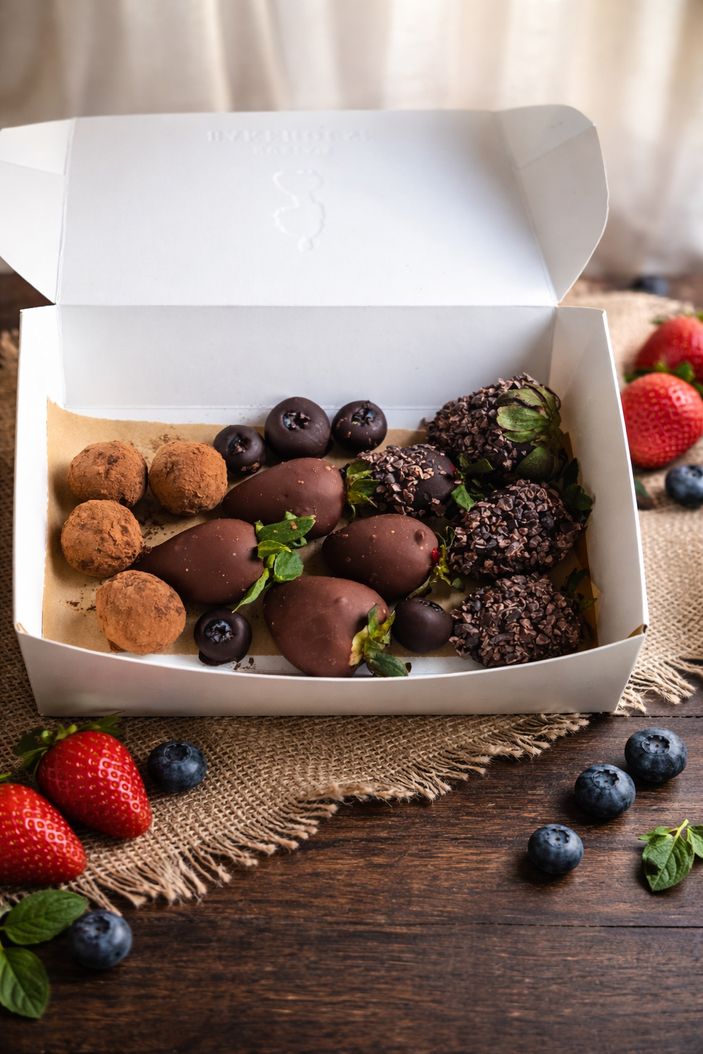 Mixed berry and truffle box