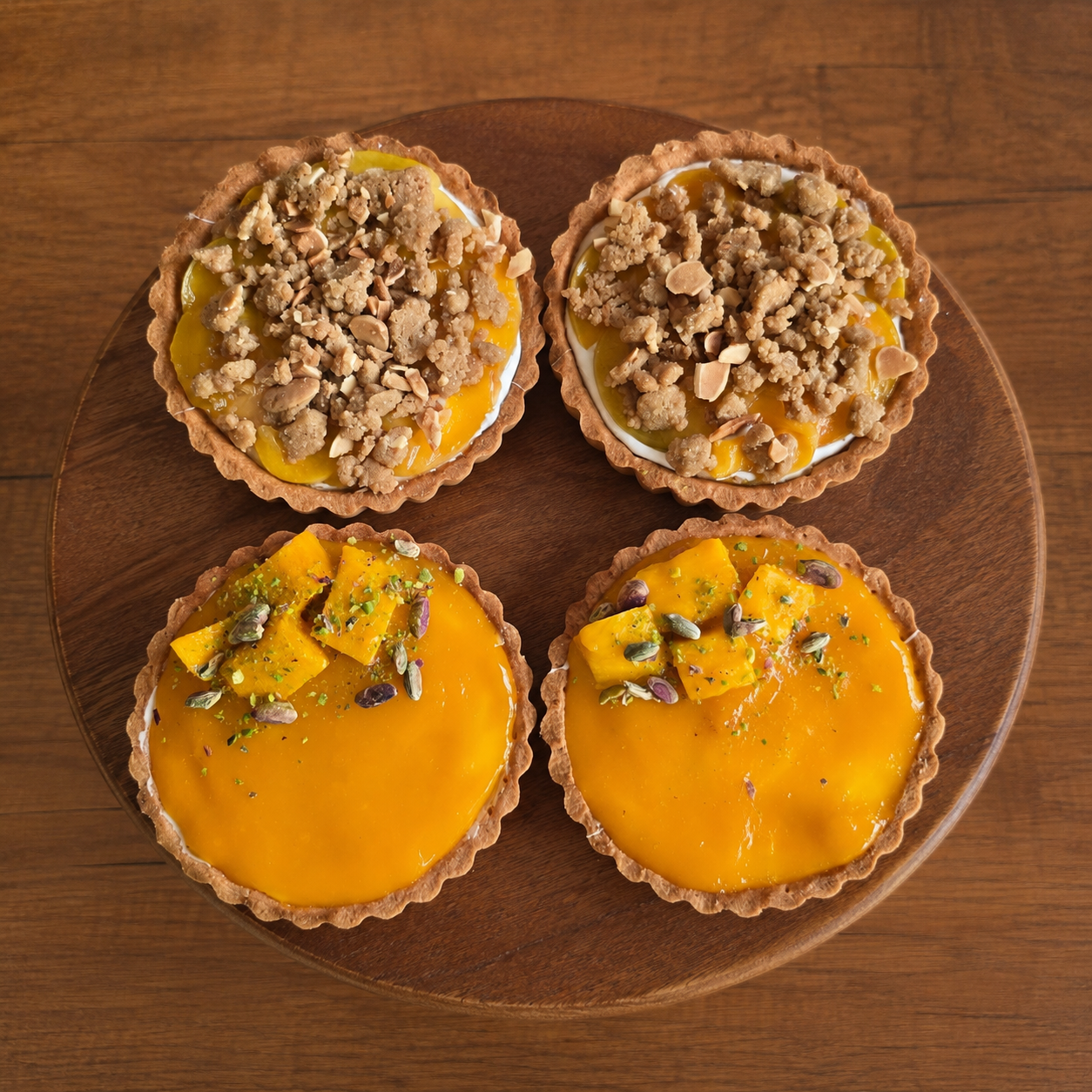 Summer fruit tarts