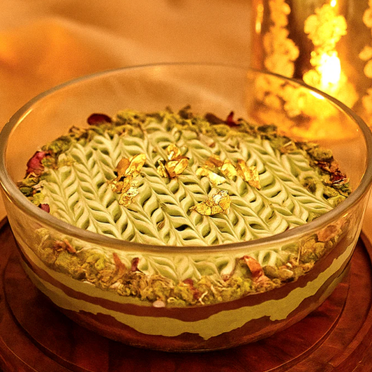 Belgian Kunafa (in a glass dish)