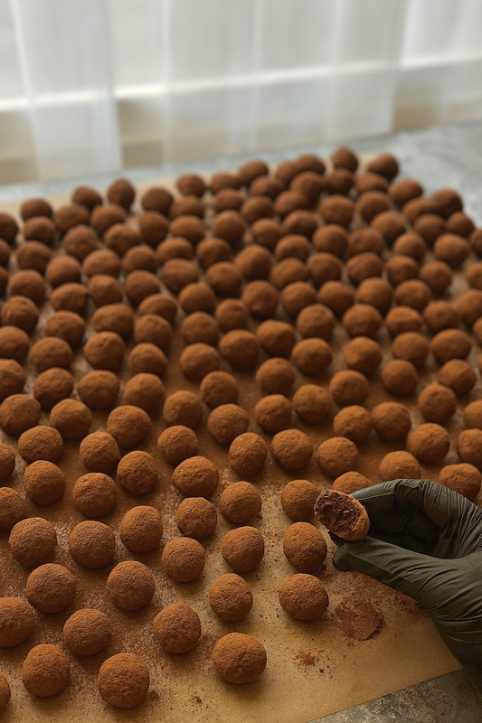 Scorched Pecan & Almond Rum Truffles [9 pieces]