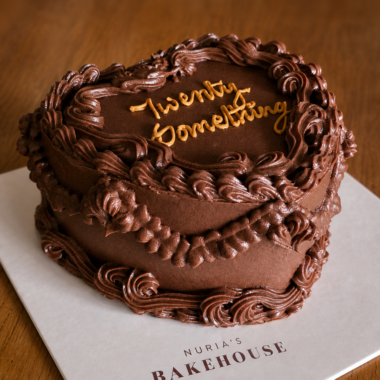 Vintage Message Cake