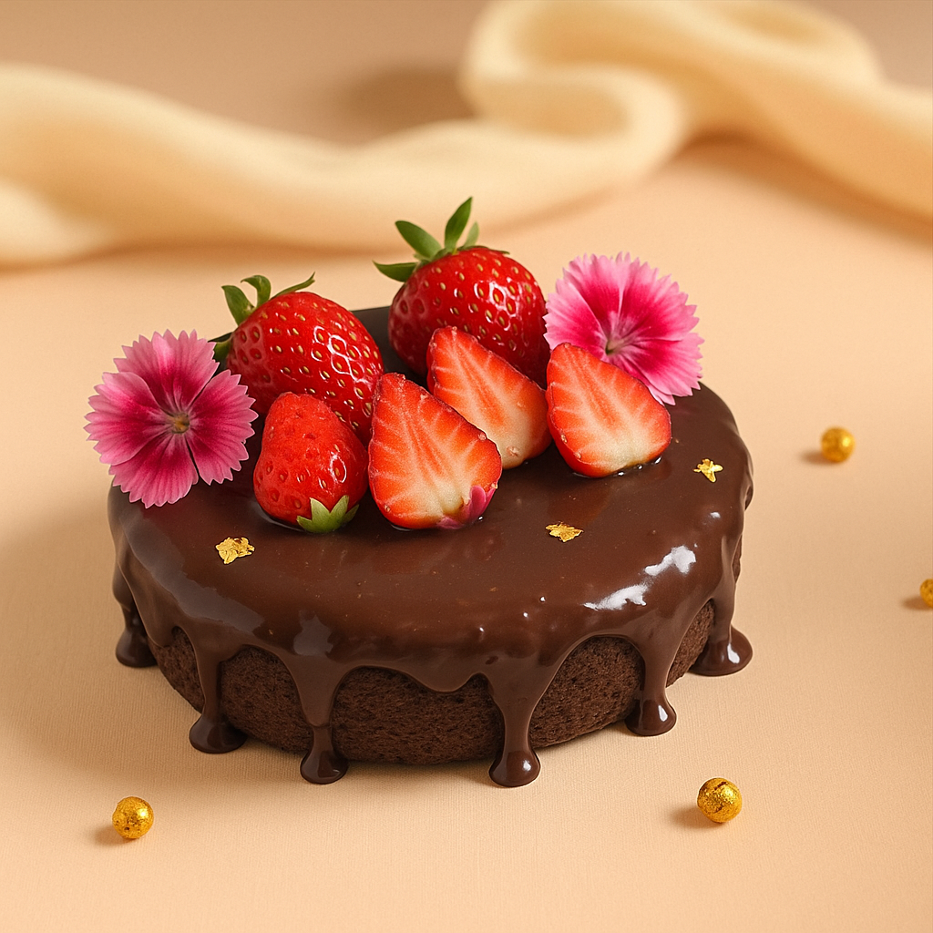 Flourless Fudgy Fitnut Brownie Cake