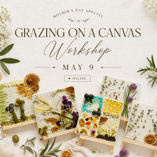 Mother's Day Special Grazing on a canvas workshop