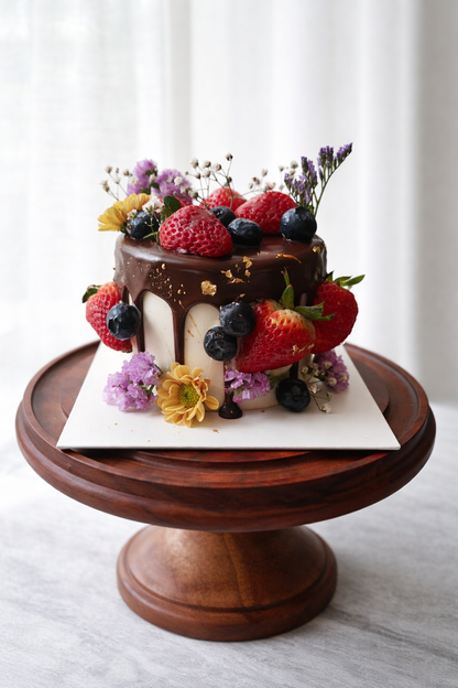 Matilda with mixed berries and flowers